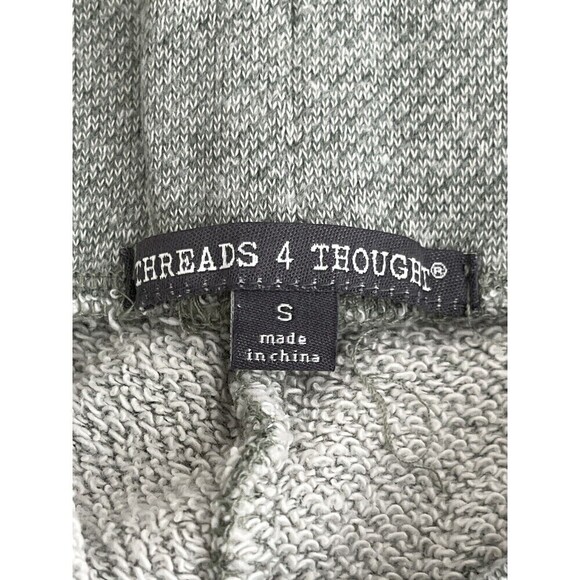 Threads 4 Thought Womens Terry Cloth Short Shorts Drawstring Gray Sz Small - Picture 4 of 7